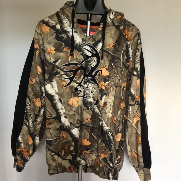 Legendary WhiteTails Camo Pullover Hooded Sweatshirt Sz Lg - Picture 2 of 13